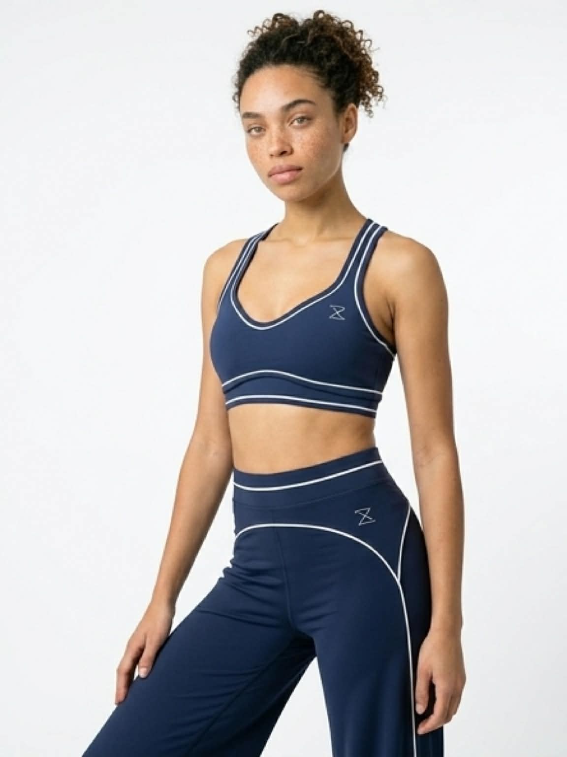 Flared legging navy blue