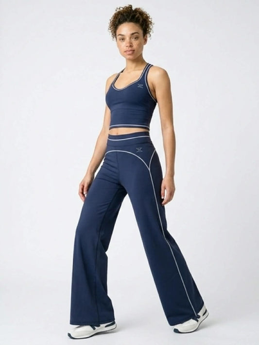 Flared legging navy blue