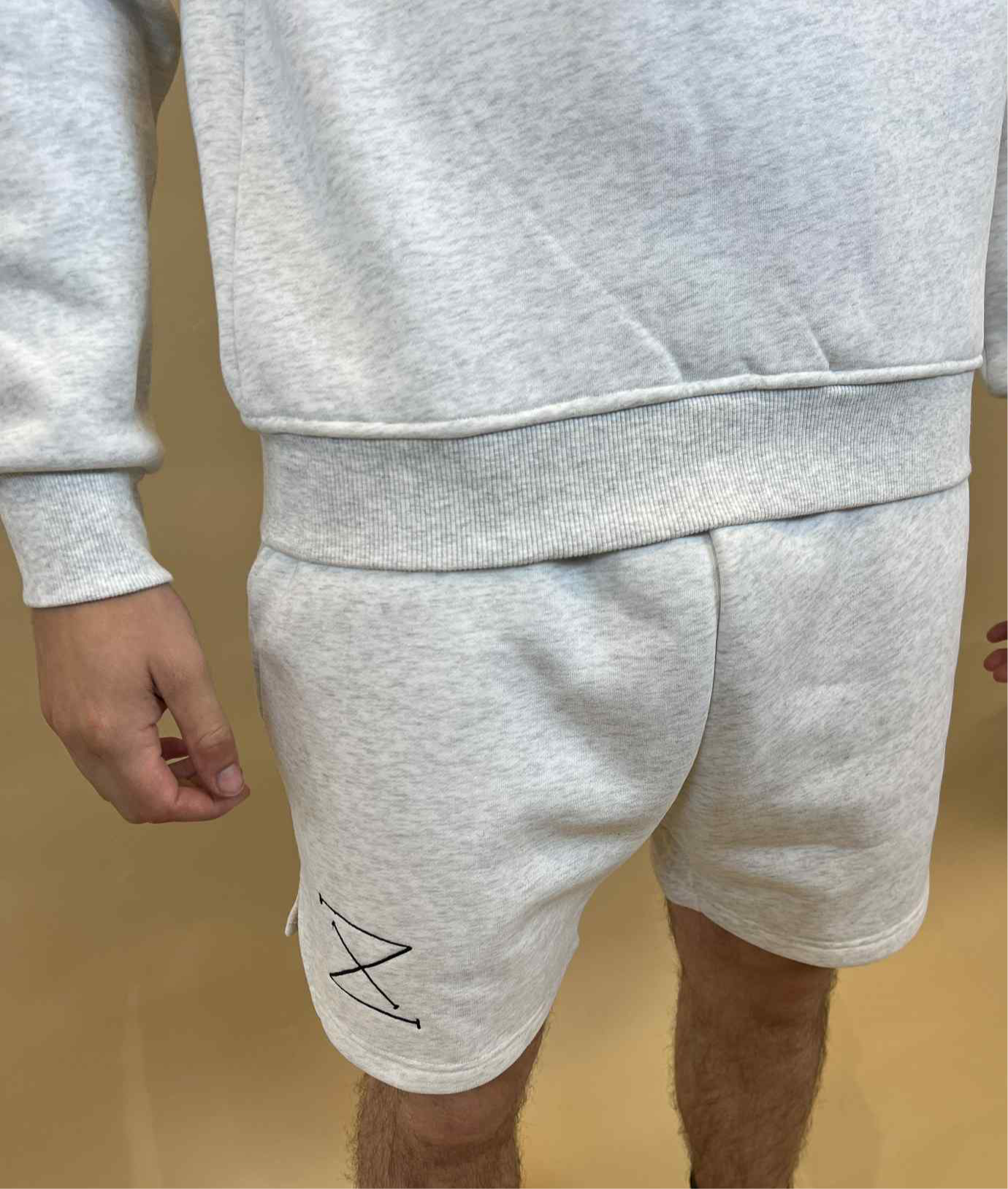 Light grey sweatshort