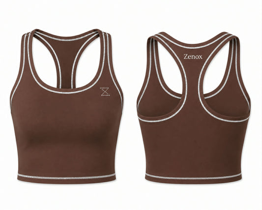 Sport top chocolate brown