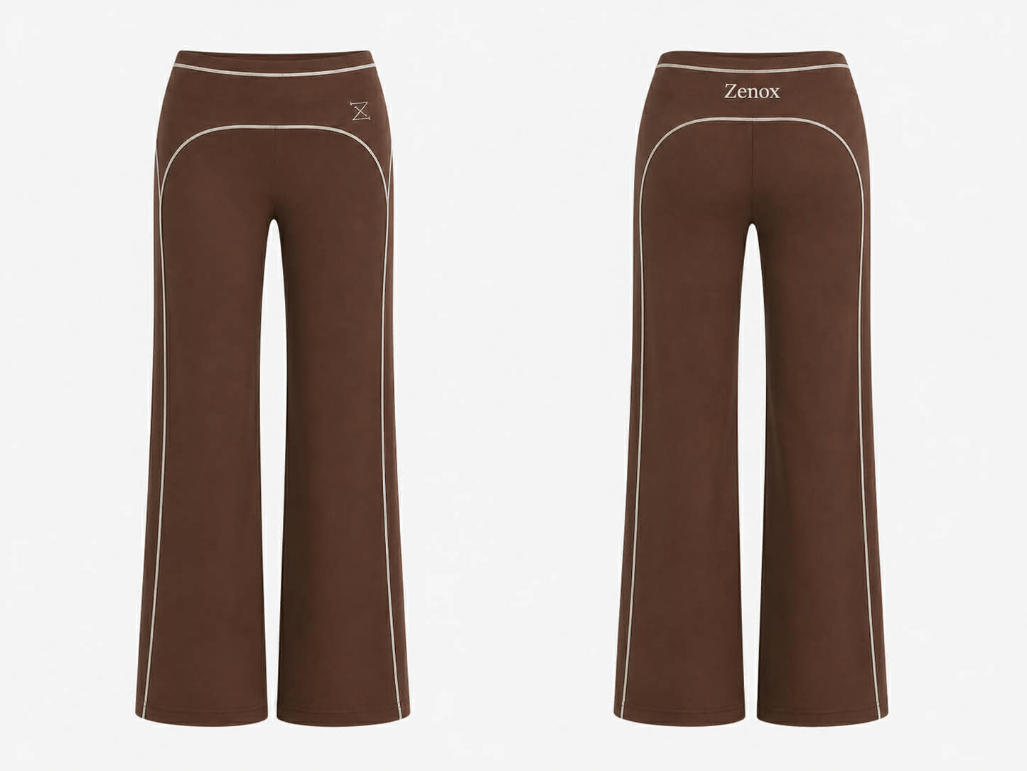Flared legging chocolate brown