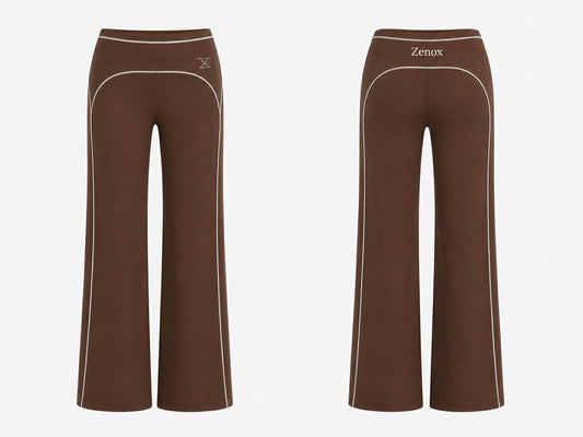 Flared legging chocolate brown