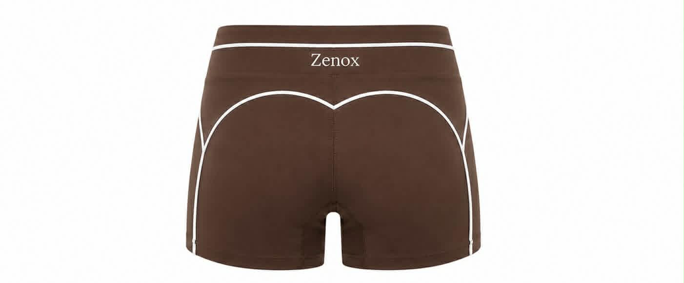korte sport broek chocolate brown