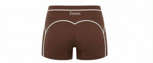 korte sport broek chocolate brown