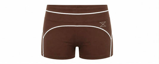 korte sport broek chocolate brown