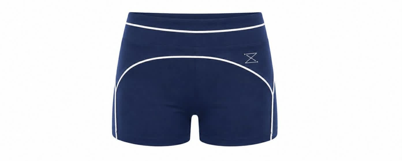 Korte sport broek navy blue